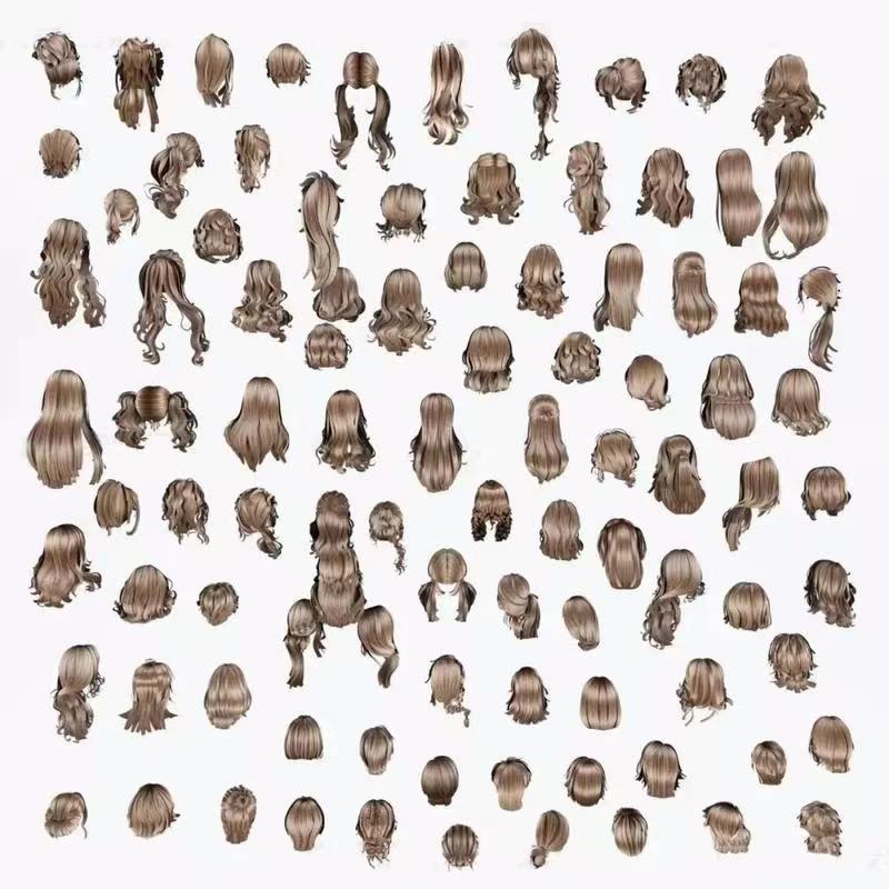 【735期】有了这套C4D角色头发模型库，换发型三秒就搞定！