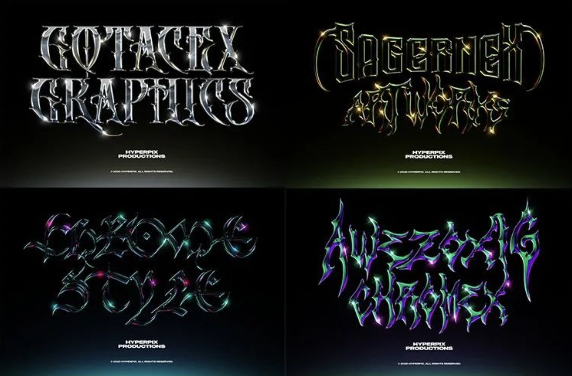 【918期】肝设计的秃头星人，准备接收这组超好用又好看的酸性字效样机及免抠素材来啦！