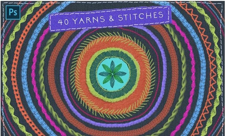 【1050期】稀缺且好用的针织缝线针脚笔刷合集来啦！