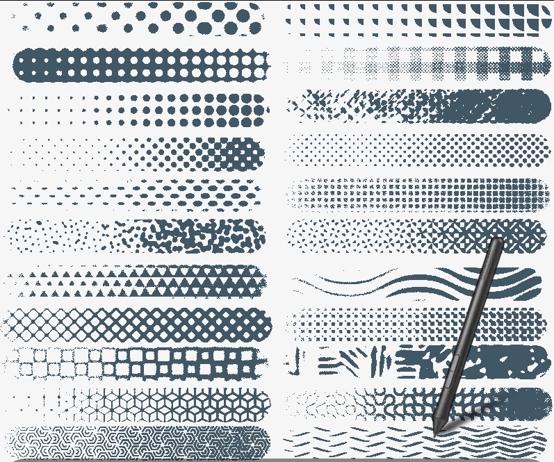 【1156期】太卷了吧！这种网点半调笔刷也 太好用了吧！