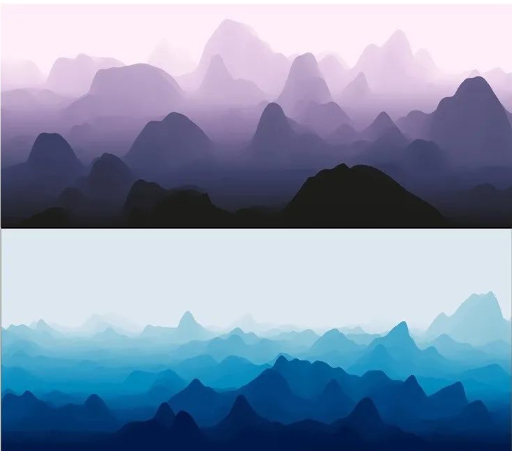 【1169期】连绵不绝！抽象山脉纹理背景海报源文件！