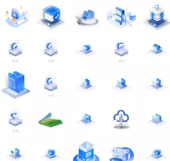 【1196期】超火的3D可视化科技风PNG图标，免抠！免抠！