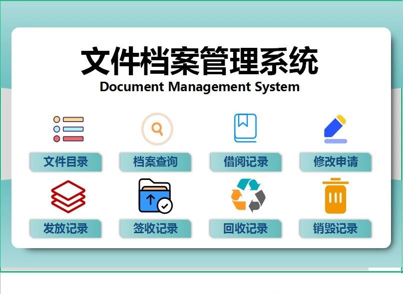 【1199期】26套档案管理系统Excel可视化图表